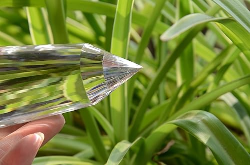 Miniatura 5 de Real Tibet Himalayan High Altitude 99% Clear 48 Sided Crystal Point Quartz Vogel Wand 4.52 Inch Spiritual Reiki yuebang ERDBGRZA