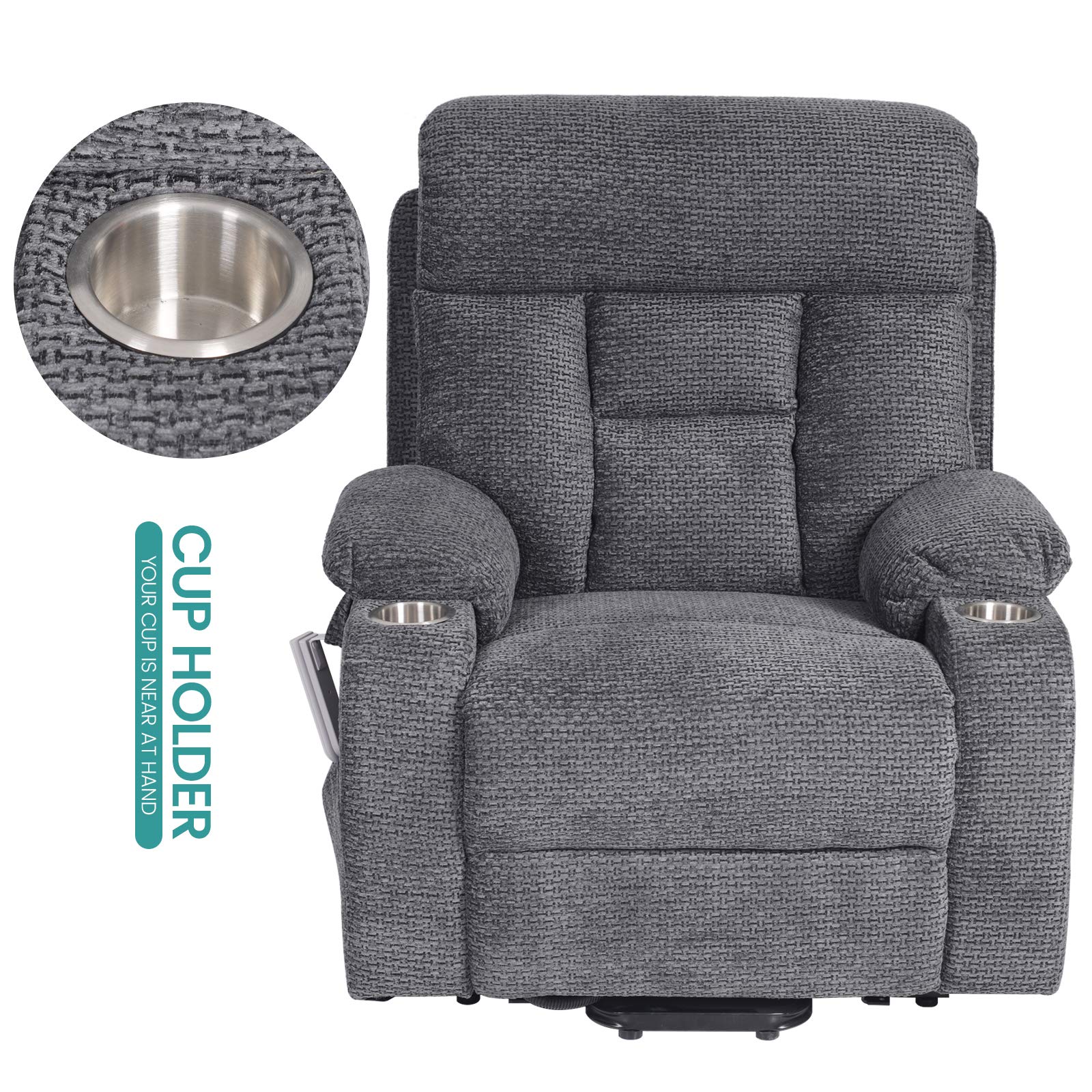 Irene House 9181 Three Motor Lift Recliner Chairs for Elderly with