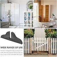 Vista 9 de Zerodeko Soporte plegable para divisor de habitación, soporte de pantalla de privacidad, pies de panel de base de partición, base de cerca, borde
