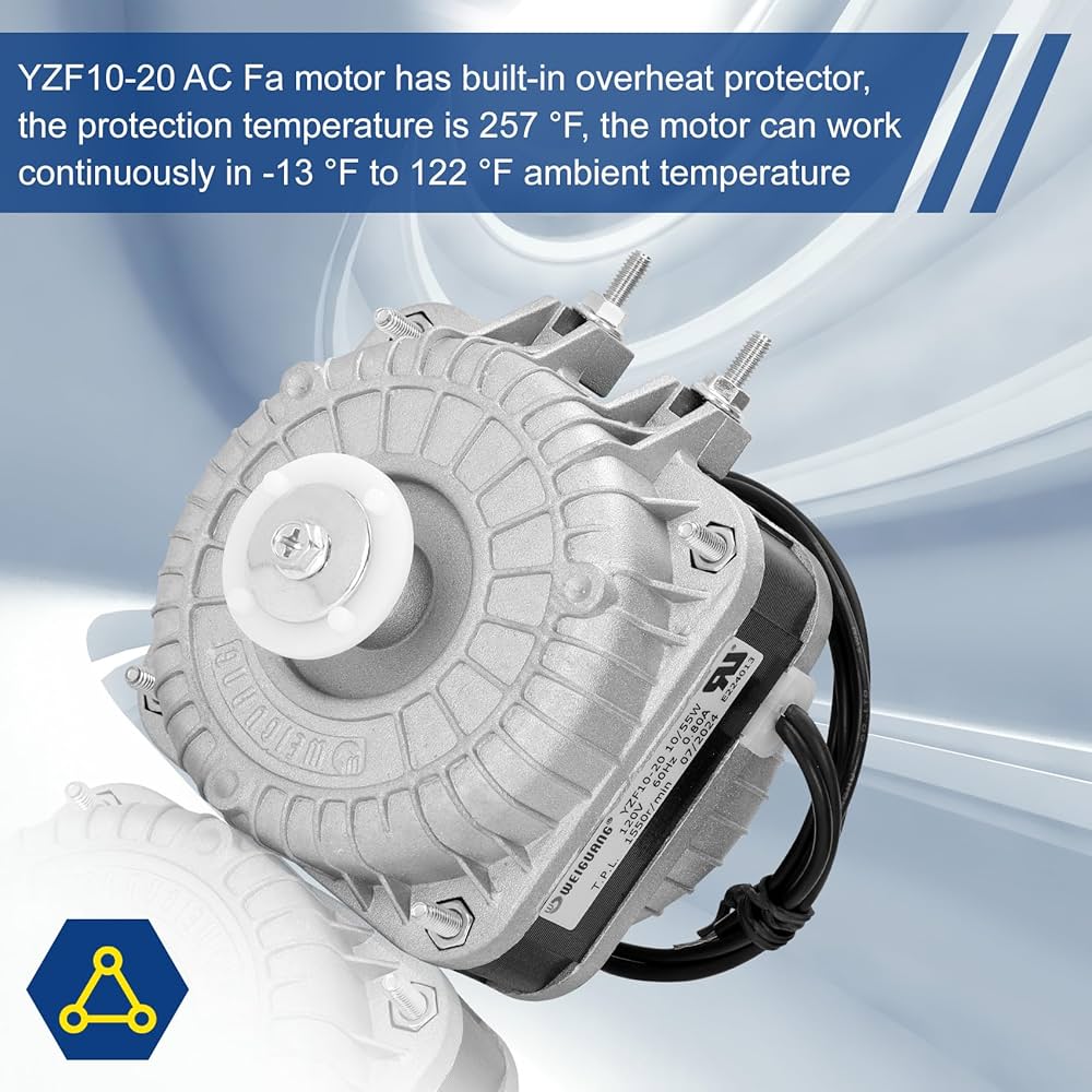2024 New YZF10-20 Fan Motor AC 120V 10/55W 0.8A 60Hz 1550rpm