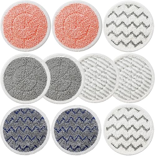 Miniatura 7 de Paquete de 12 almohadillas mejoradas S7001 de repuesto para mopa de vapor Shark S7001, S7201, S7000, S7000AMZ, S7001TGT Series Almohadillas de