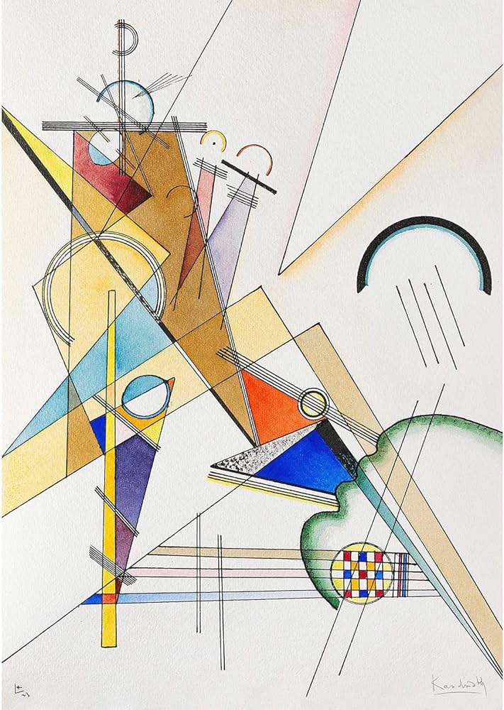 Amazon.co.jp: ROSSOGRAFICO ワシリー カンディンスキー ポスター