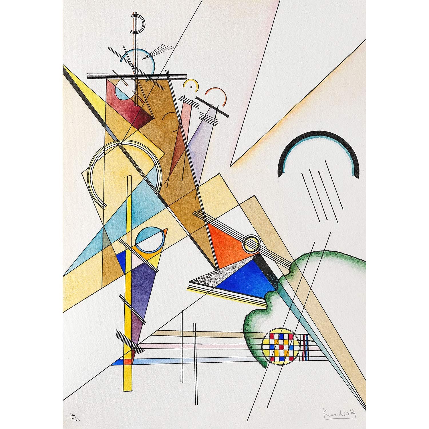 Amazon.co.jp: ROSSOGRAFICO ワシリー カンディンスキー ポスター