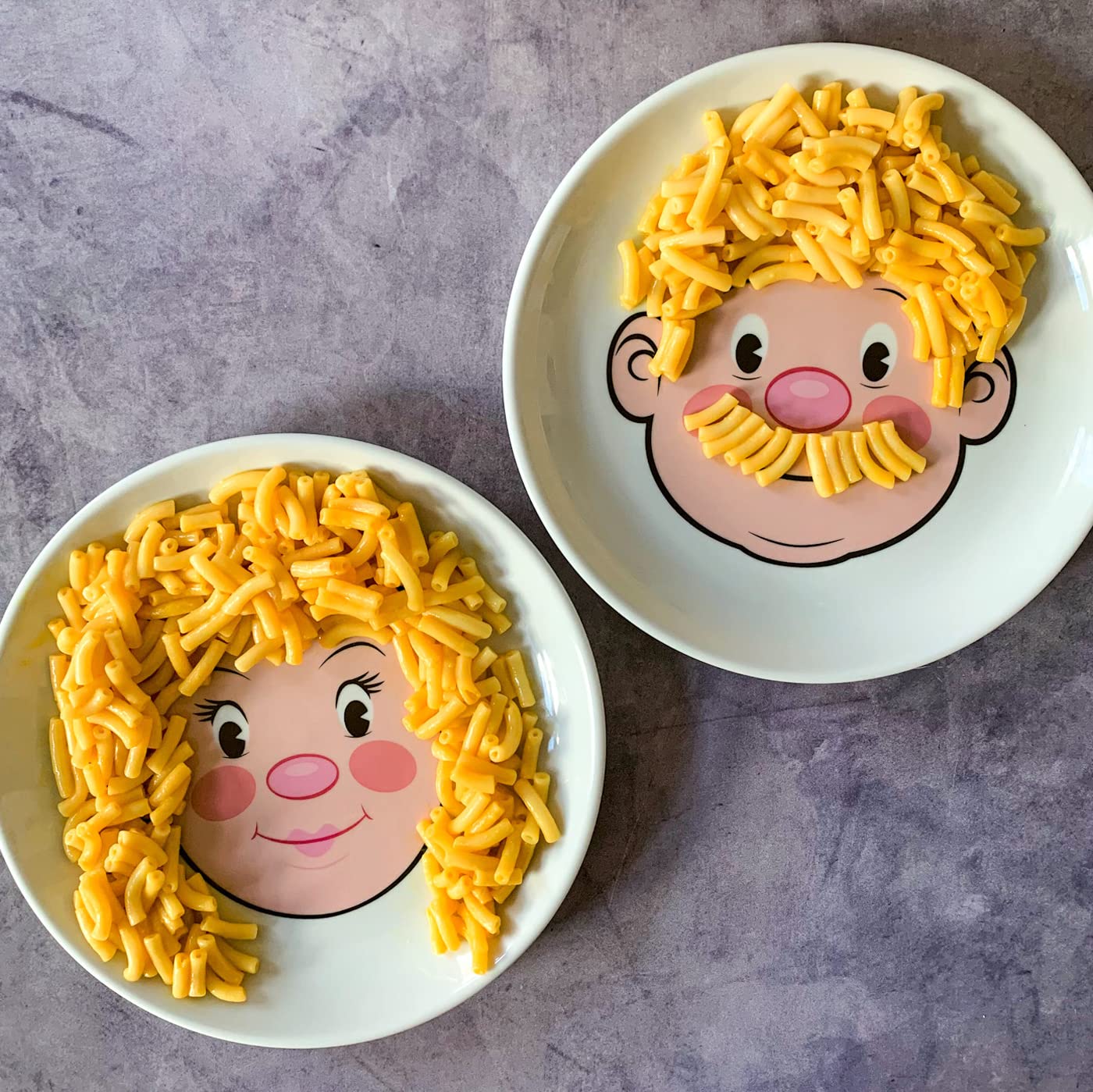 Assiette Enfant Fred & Friends – Céramique Ivoire – Visage Rigolo – Batch13-0810
