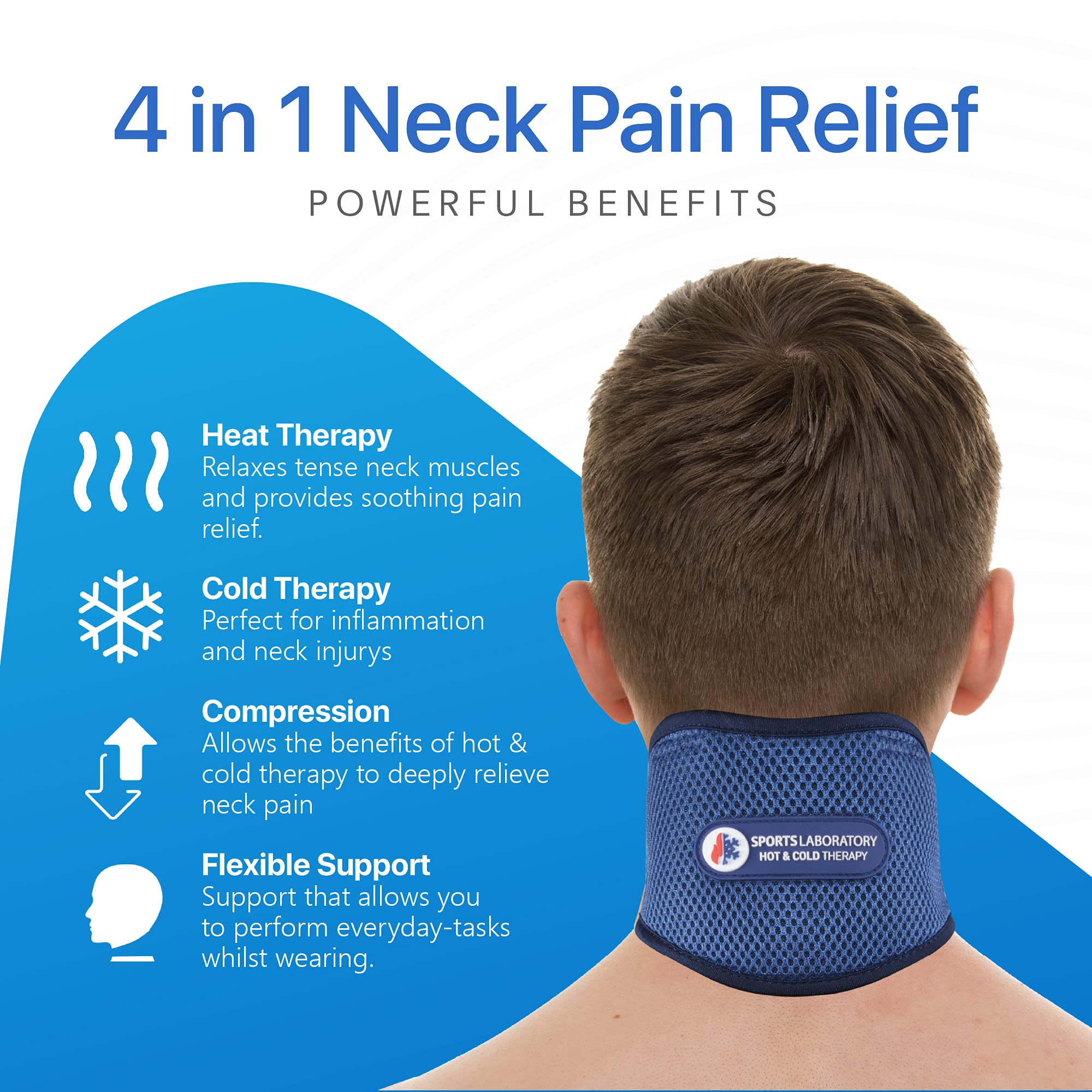 (Regular (28cm 43cm )) Sports Laboratory Neck Support Brace PRO+