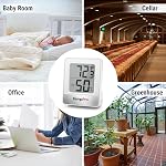 TempPro TP49 3 Pieces Digital Hygrometer Indoor Thermometer Humidity Meter Mini Hygrometer with Temperature and Humidity Monitor Outdoor and Room Thermometer Weather Station (Previously ThermoPro)
