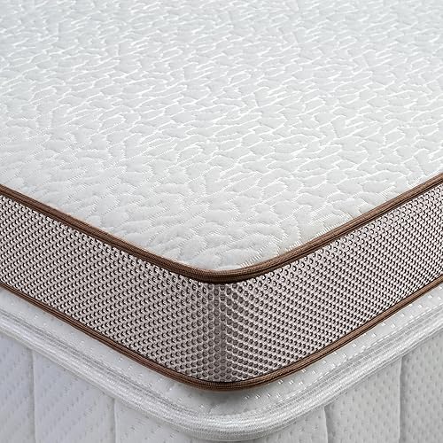 BedStory - CubrecolchĂłn de espuma viscoelástica de 4pulgadas, firmeza media, de alta densidad, con funda extraĂble, tamaño California King BedStory - CubrecolchĂłn de espuma viscoelástica de 4pulgadas, firmeza media, de alta densidad, con funda extraĂble, tamaño California King