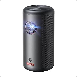 NEBULA Capsule 3 GTV Outdoor Projector, Netflix Officially Licensed, 1080P Smart Mini Projector with Wi-Fi, 2.5 hrs Battery, 120-Inch Display, Dolby Digital, Ultra Portable for Any Space