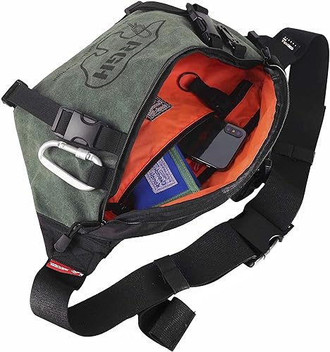 Miniatura 4 de Rough Enough - Riñonera táctica para hombre con monedero, Verde, Riñonera táctica y monedero Rough Enough para hombres