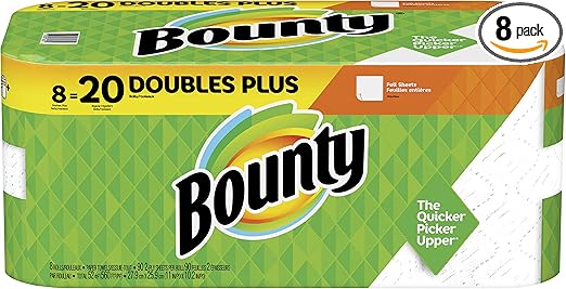 Bounty Full Sheet Paper Towels, 8 Count