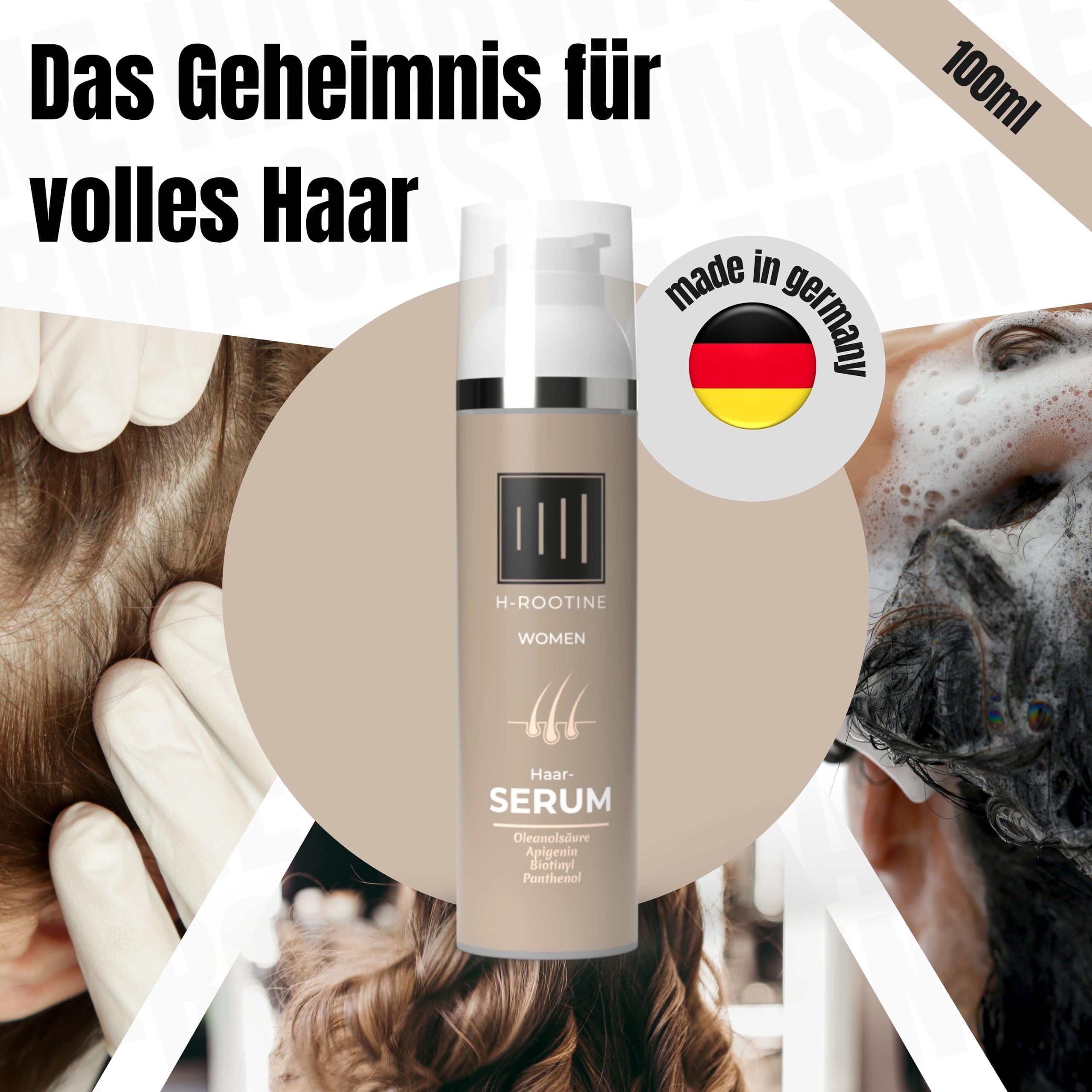 Haarwachstum Serum Frauen (75ml) - Anti Hair Loss & Haarwuchsmittel für Damen - Haarserum für Wachstum & Haarwachstum beschleunigen - Veganes Hair Growth Serum