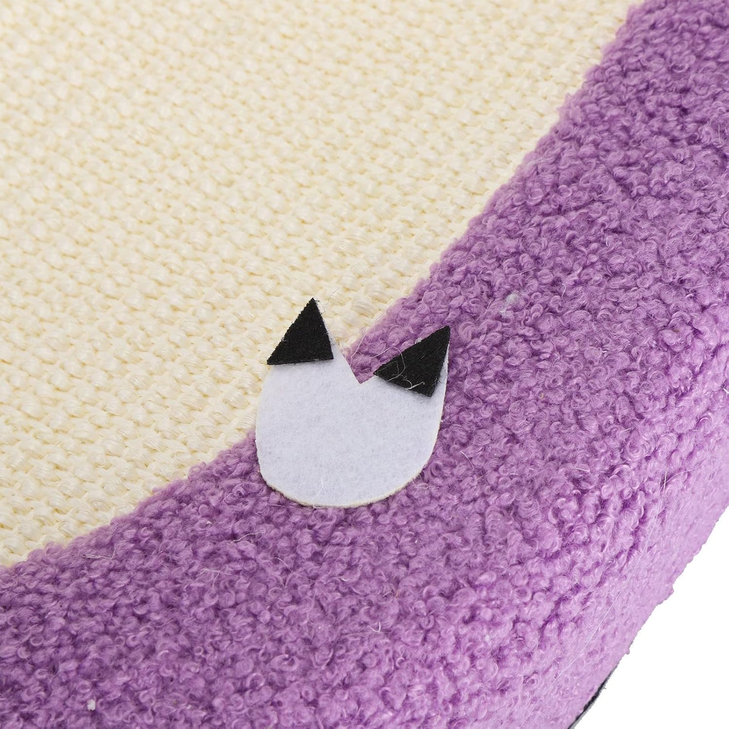 Extra Large Cat Scratcher Bed, 24 Inch Oval Sisal Scratching Lounge Bowl with Anti Slip Bottom for Indoor Cats, Ergonomic Concave Design for Comfortable Rest and Play (Pig)