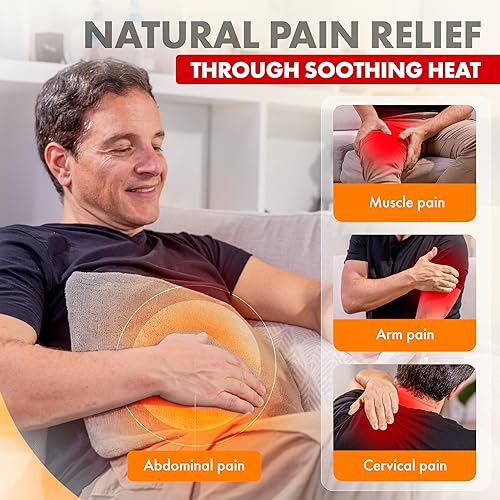 Miniatura 2 de TheraCare - Almohadilla térmica digital  Calor húmedo y seco  Ajustes de calor variables  Dolores musculares  Alivio cálido calmante  Tamaño
