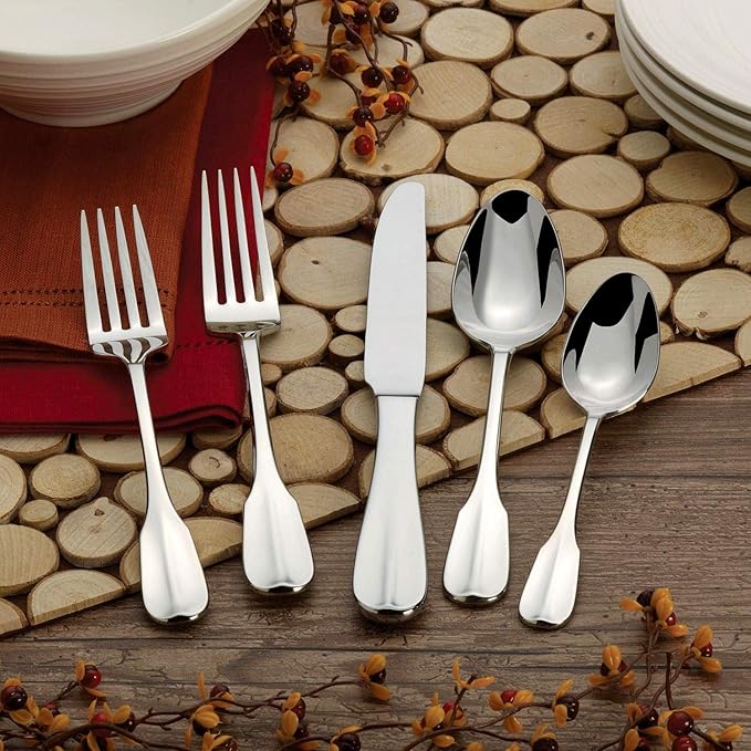 Mikasa 80 Piece Flatware Set LACEY Serving Sets