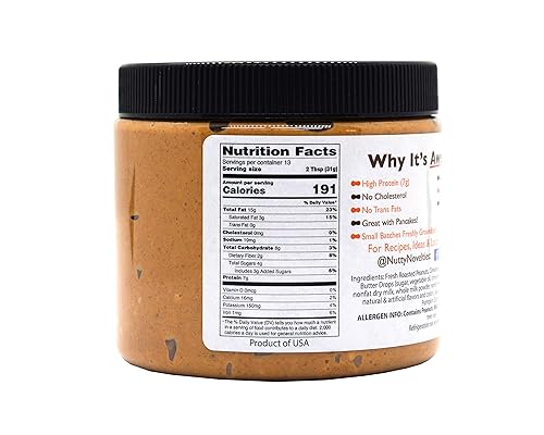 Miniatura 6 de Nutty Novelties Mantequilla de maní alta en proteínas baja en azúcar mantequilla de maní saludable mantequilla de maní completamente natural libre