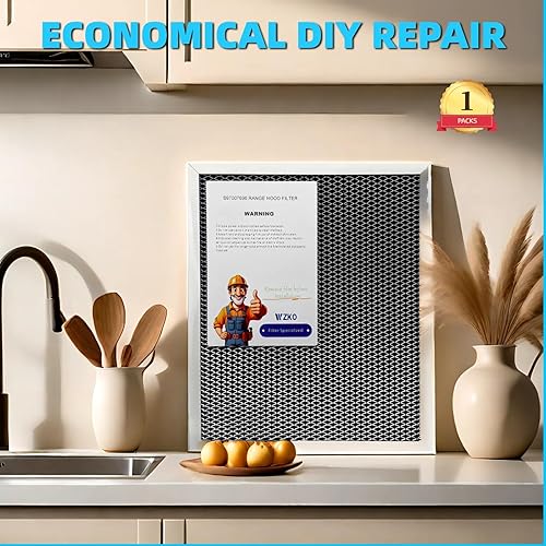 Miniatura 5 de 97007696 Filtro de capó de carbón, filtro de grasa de repuesto mejorado, compatible con campanas Broan Nautilus y Kenmore (8 34 pulgadas x 10 12