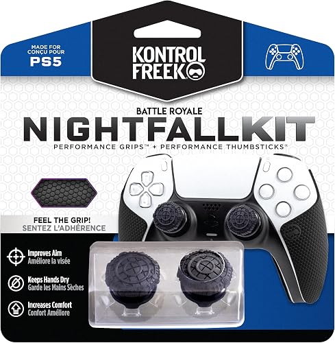 KontrolFreek Nightfall Performance Grip Controller Kit for PlayStation 5