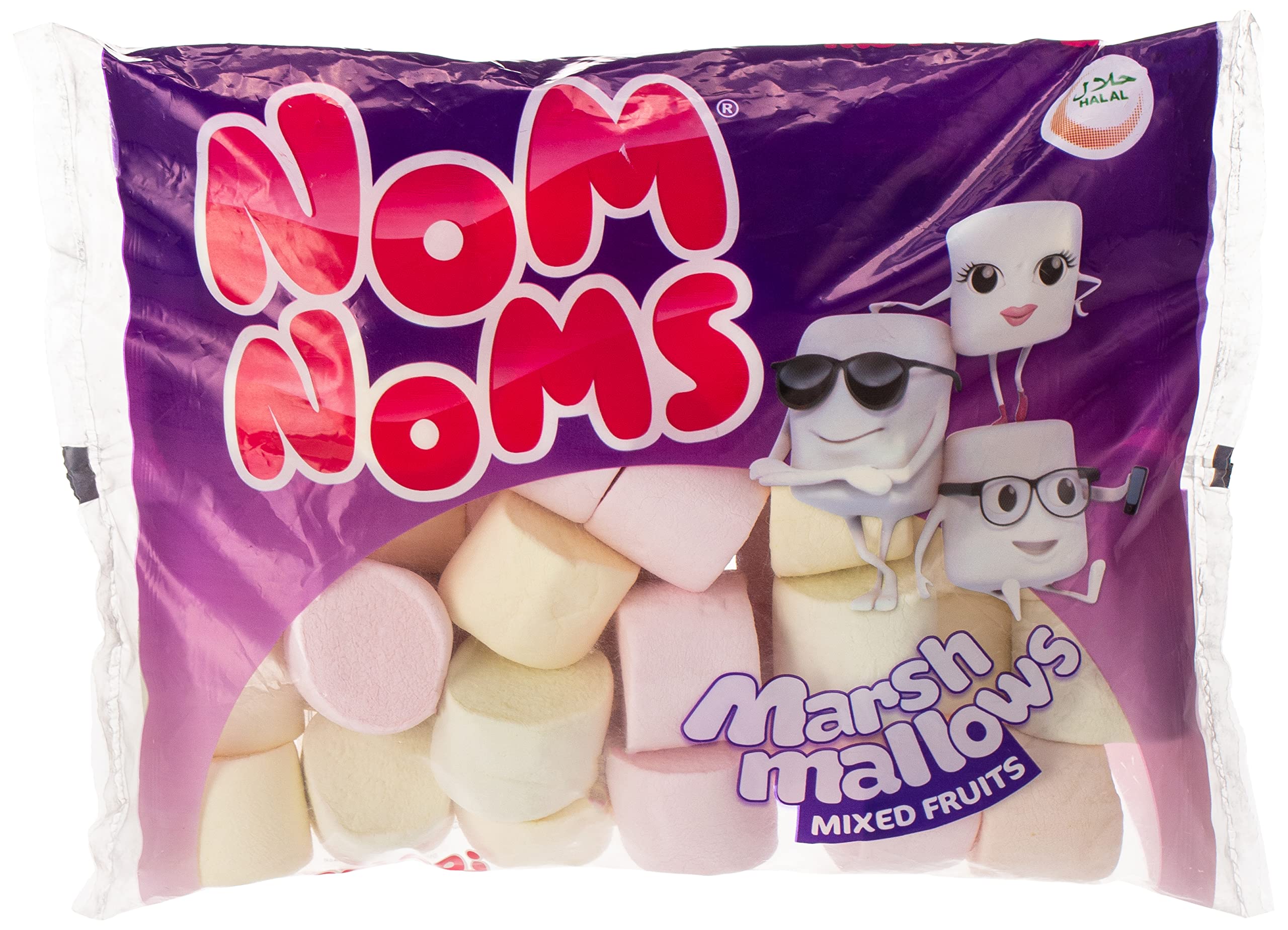 Nom Noms Mixed Fruit Marsh Mallows, 300 gm, large