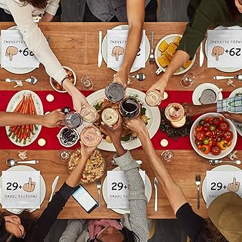 Lot De 20 Serviettes De Table 30e Anniversaire Vertes - 3 Plis, 16,5x16,5 Cm - Avec Confettis - Décoration Fête