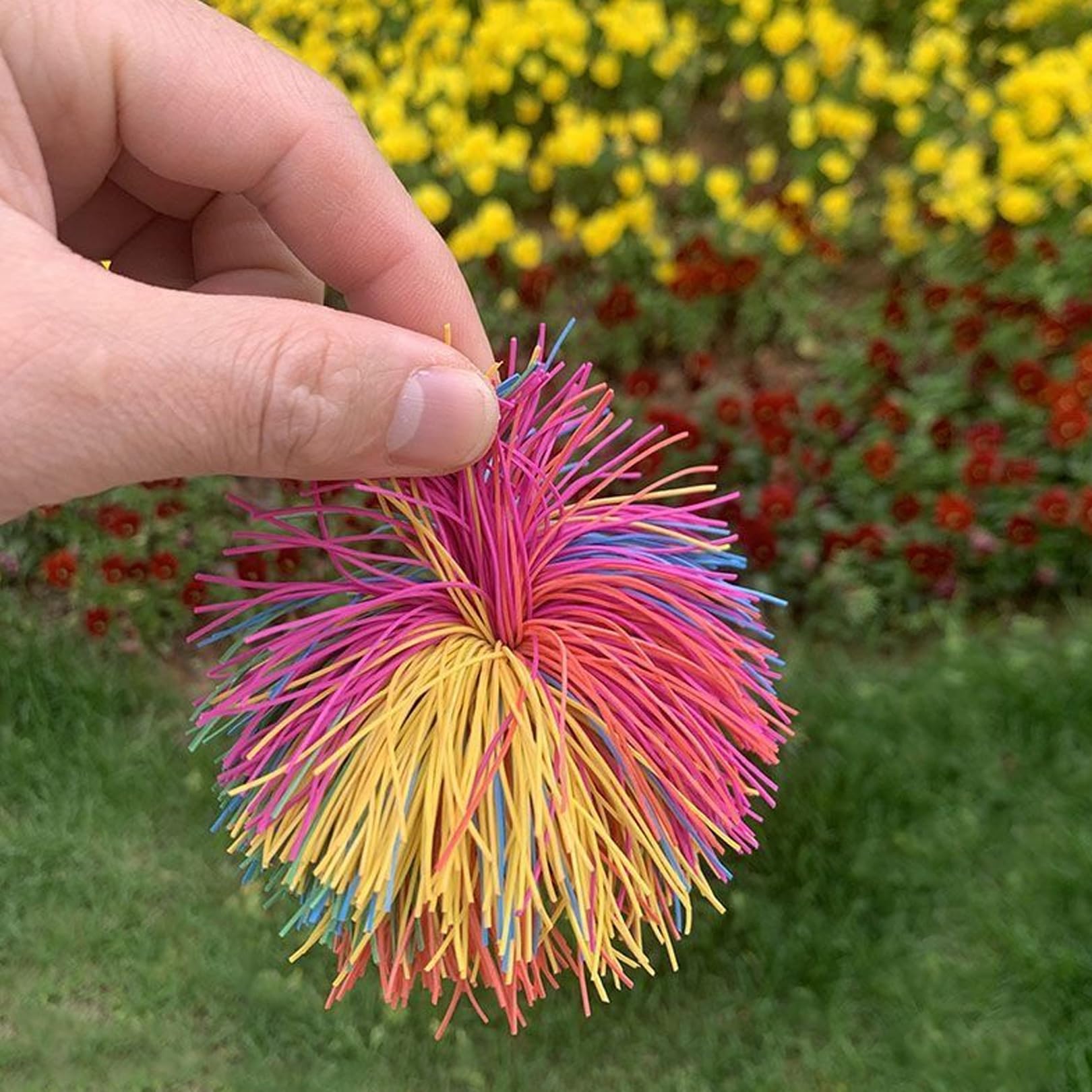 16 Stück Wuschelbälle Sensorik Spielzeug - Fidget Bälle Für Kinder Bunt