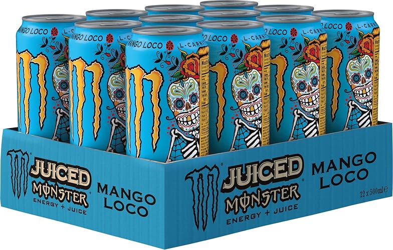 Monster Energydrink Mango Loco, 12 x 500 ml - Mango - 500 ml (12er Pack)