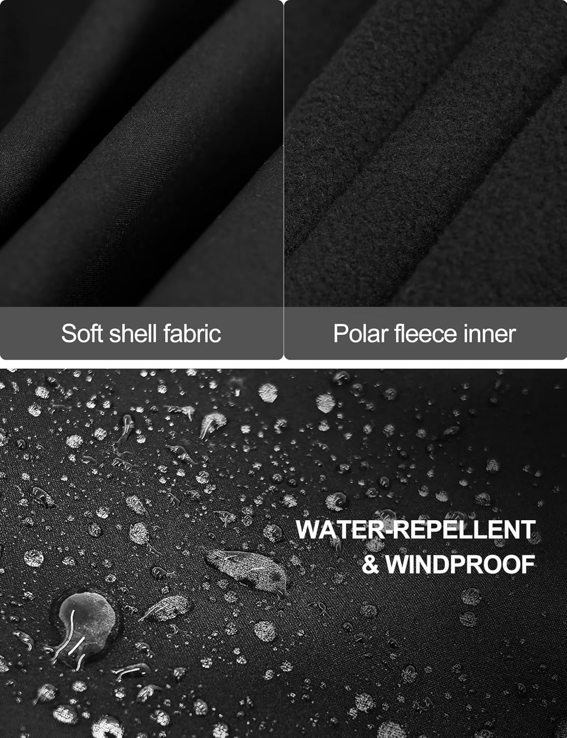 INPAKO Women's Fleece Lined Water-Repellent Insulated Softshell Pants Outdoor Snow Ski Pants Winter Warm Hiking Pants