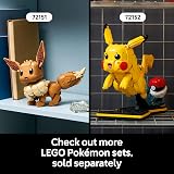 LEGO Pokémon Venusaur, Charizard and Blastoise - 3D Model Kit for Adults - 3 Anime Figures for DIY Room or Desk Decor - Collectible Gaming Gift Idea for Fans - 72153 - 7