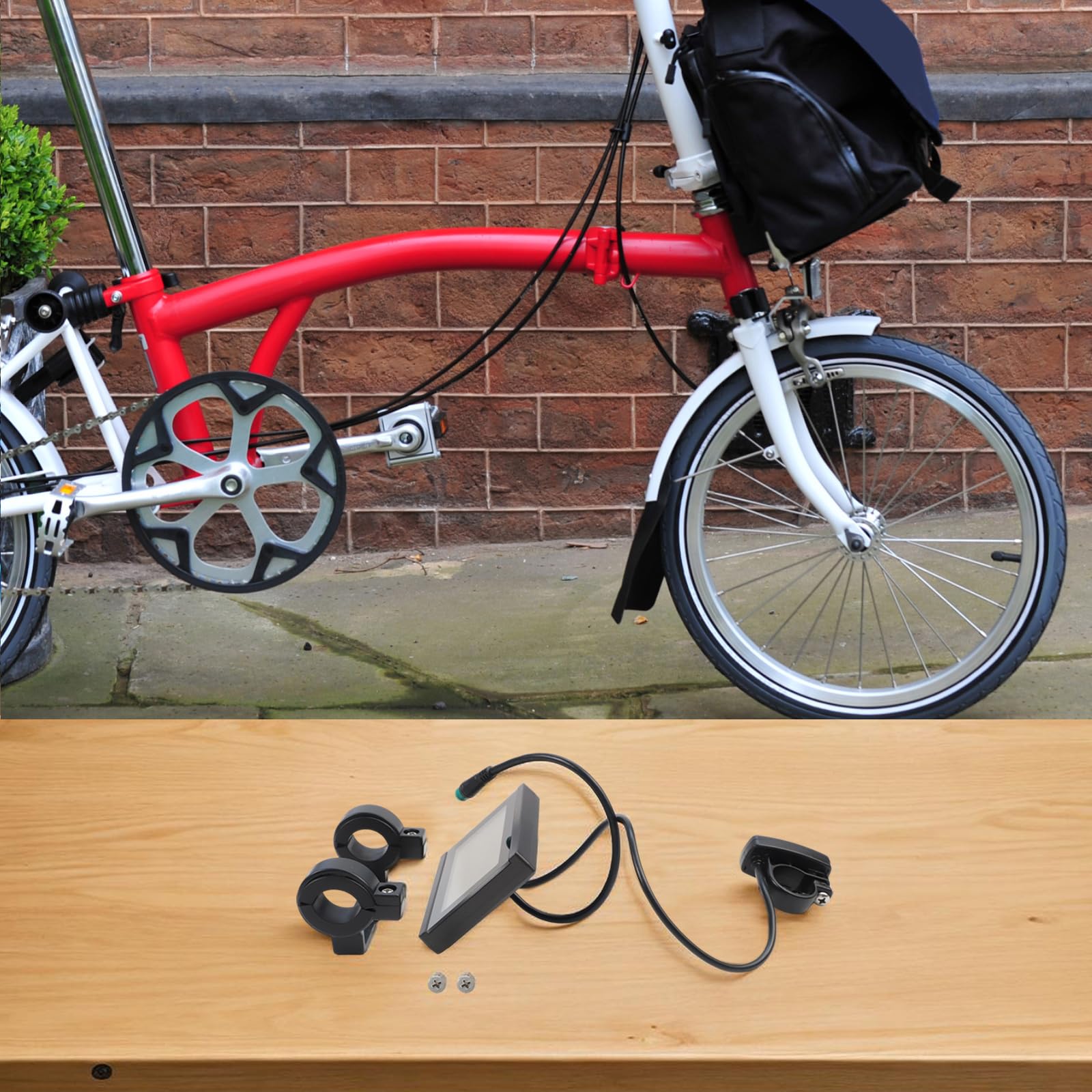 Panneau d'affichage LCD pour vélo électrique KT-LCD3 compatible avec les contrôleurs K-T Series 24 V 36 V 48 V étanche avec support d'installation