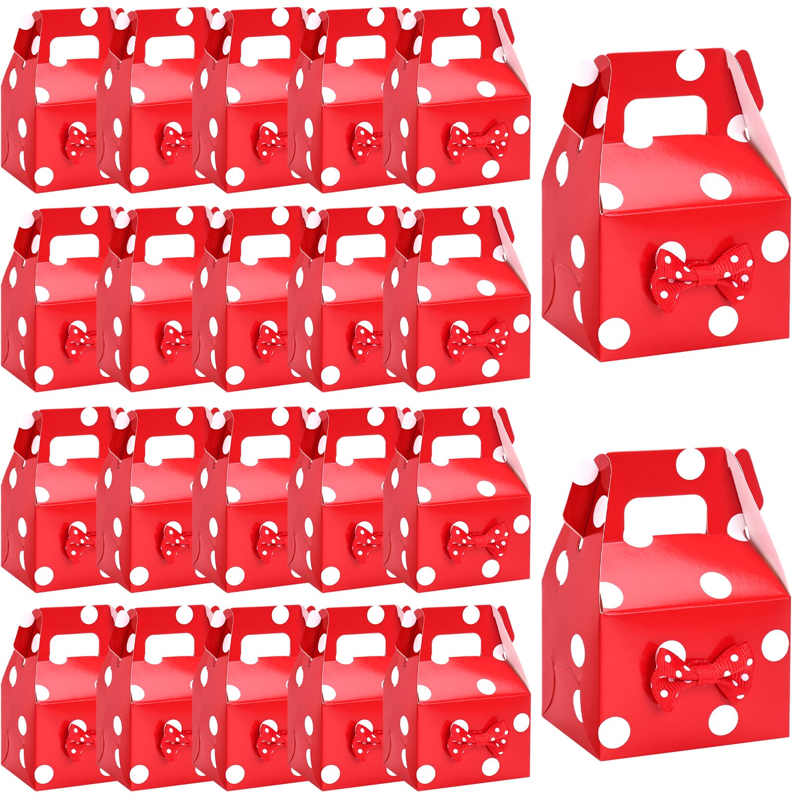 VGOODALL 30PCS Assorted Colours Cardboard Lunch Takeaway Birthday Wedding Carry Meal Food Cake Party Box Childrens Loot Bags