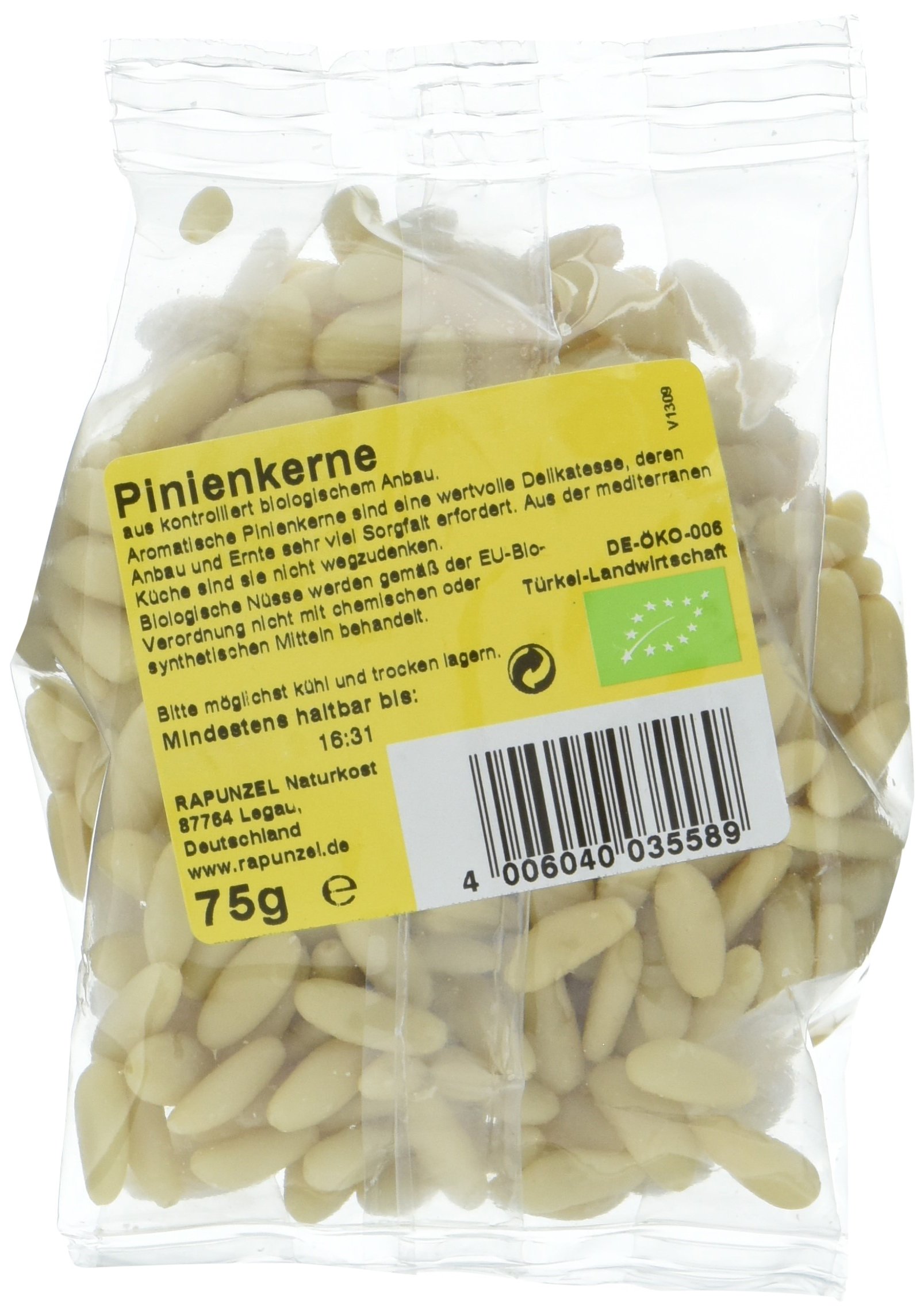 Rapunzel Pinienkerne, Projekt, 2er Pack (2 x 75 g) - Bio