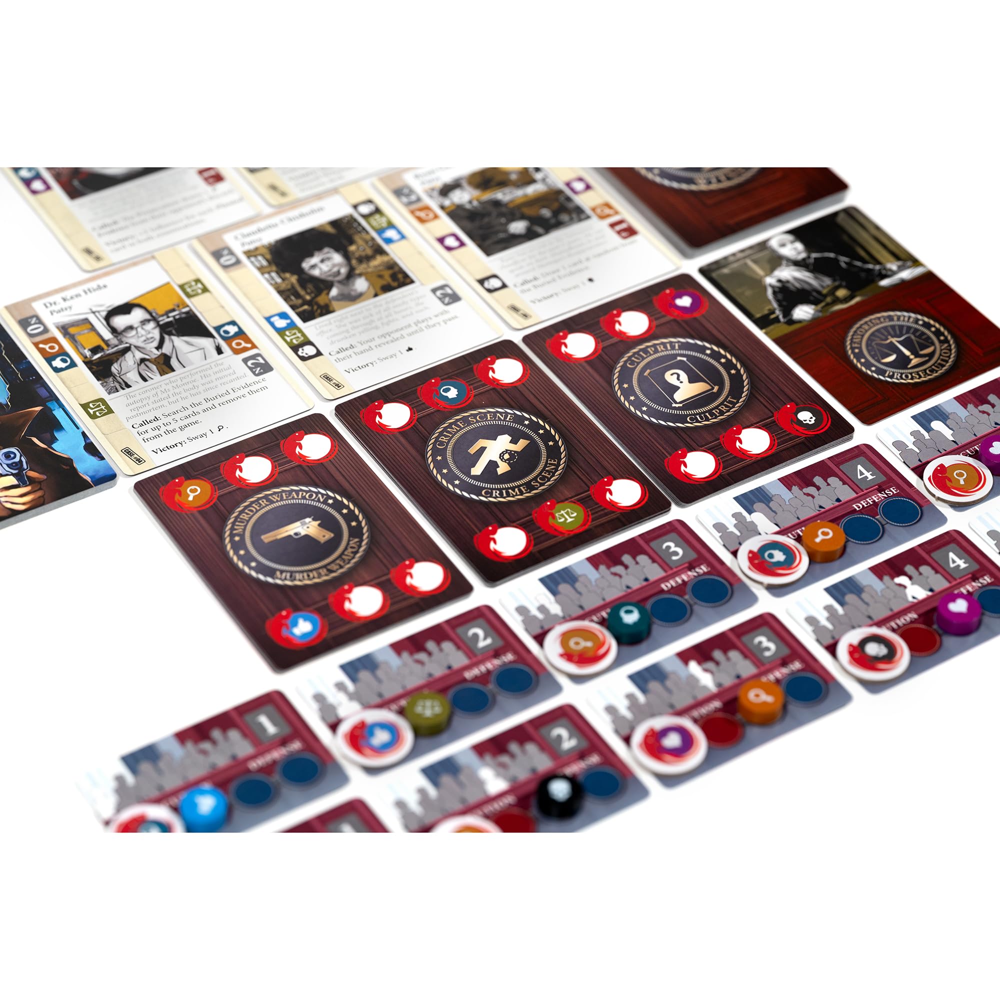 Rock Manor Games: Lawyer Up : Season 2 - Jeu de société de dessin de cartes compétitif, drame d'audience, jeu de correspondance avec les affaires juridiques, à partir de 14 ans, 1 à 2 joueurs, 60