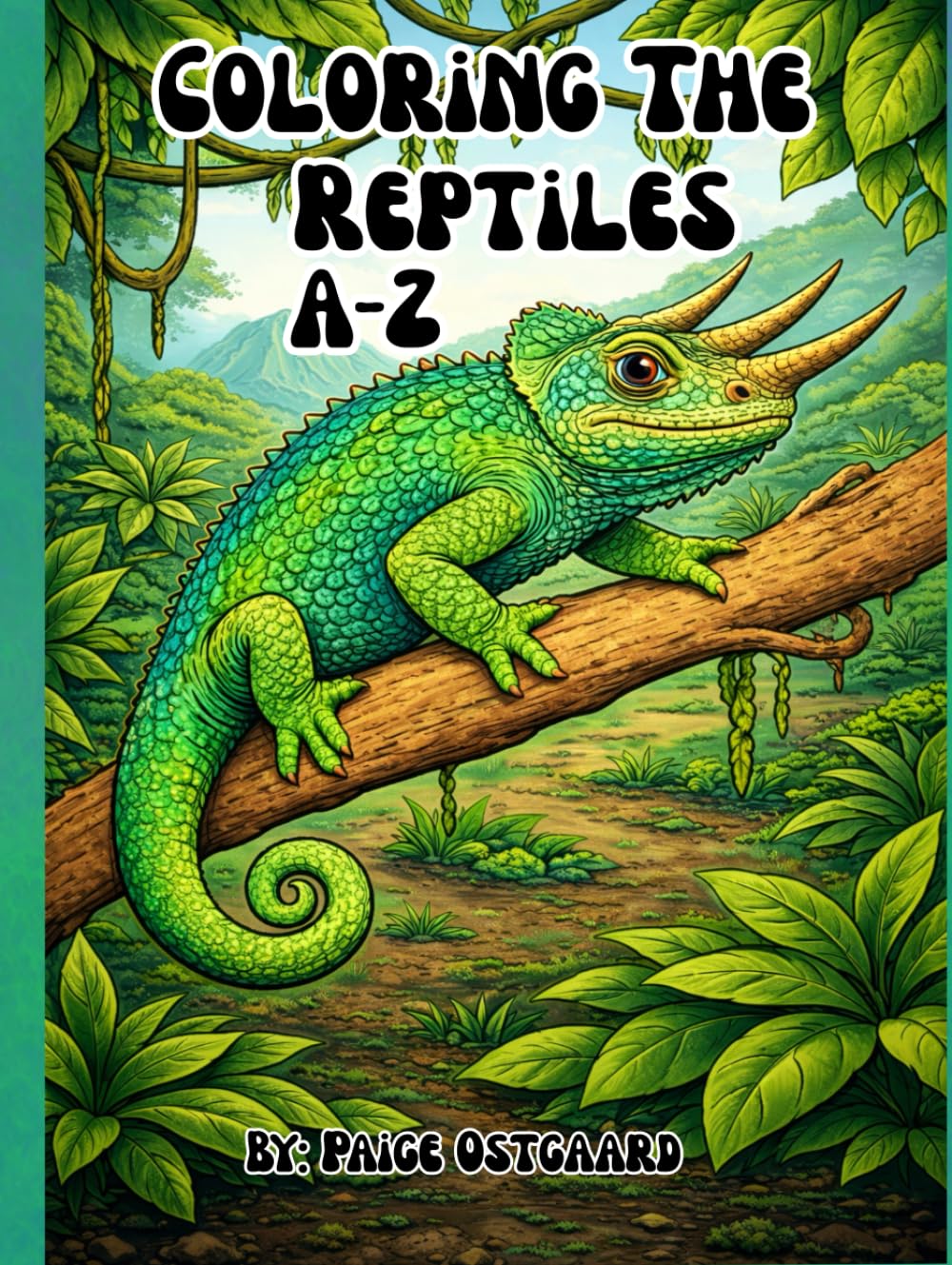 Coloring The Reptiles A-Z: An interactive coloring encyclopedia with QR codes for deeper learning
