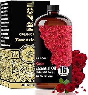 Rose Essential Oil, Rose Oil 16 Fl Oz 480 ML for Diffuser Humidifier Yoga Cleaning DIY Candle Soap Making Perfume Gift for Women Essential Oils