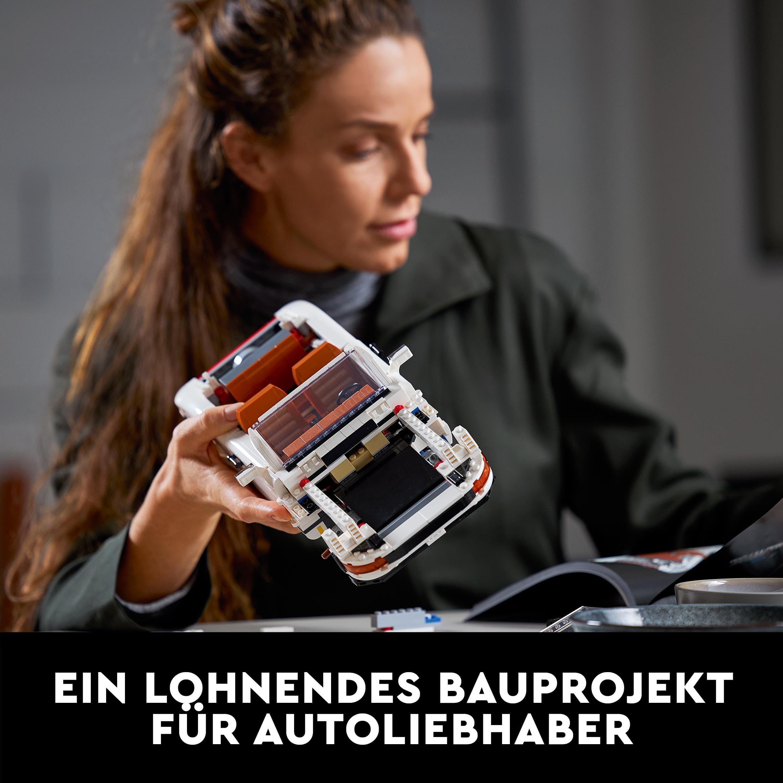 LEGO Icons Porsche 911 Modellauto für Erwachsene, Rennauto Modellbausatz zum Sammeln 10295
