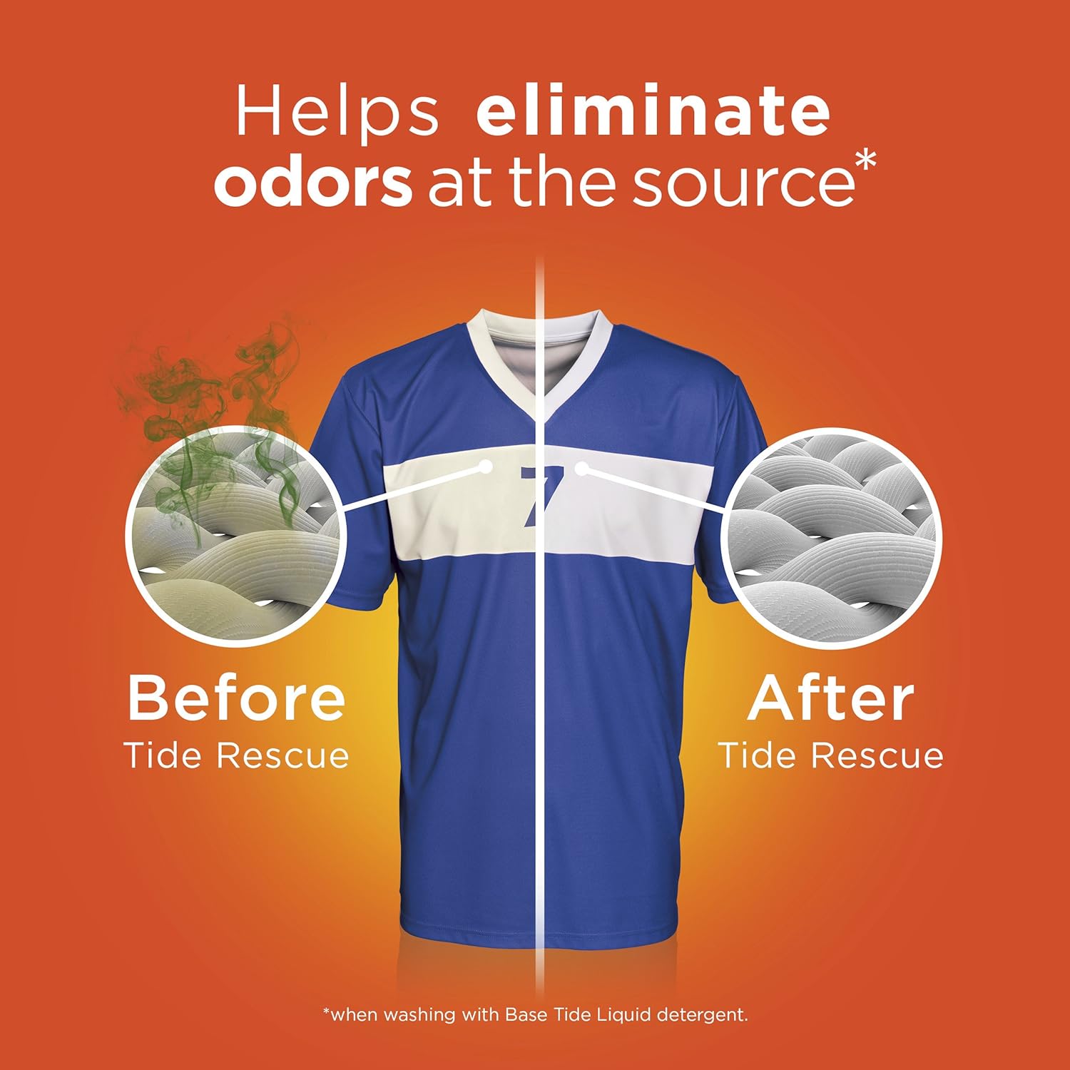 Tide Odor Rescue In-Wash Laundry Booster Pacs, 27 Count per pack, 21 Ounce (37000962243) : Health & Household