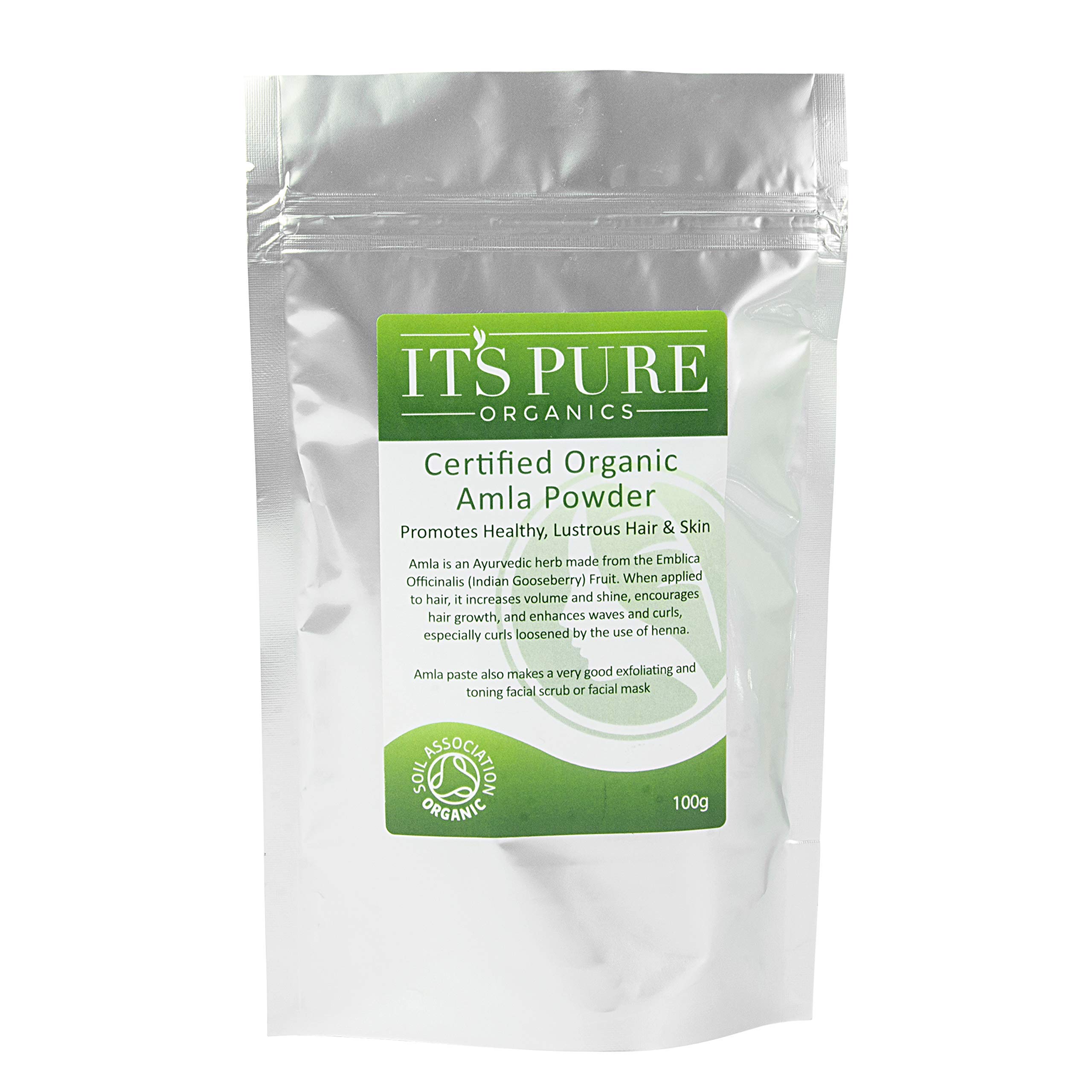 It's Pure Soil Association Certified Organic Amla Powder 100gSoil AssociationSoil AssociationSoil Association