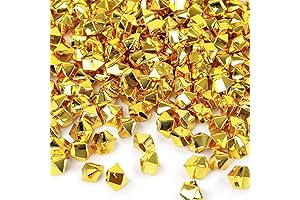 DomeStar 520PCS Fake Gold Ice Rocks: Dazzling Décor for Every Occasion