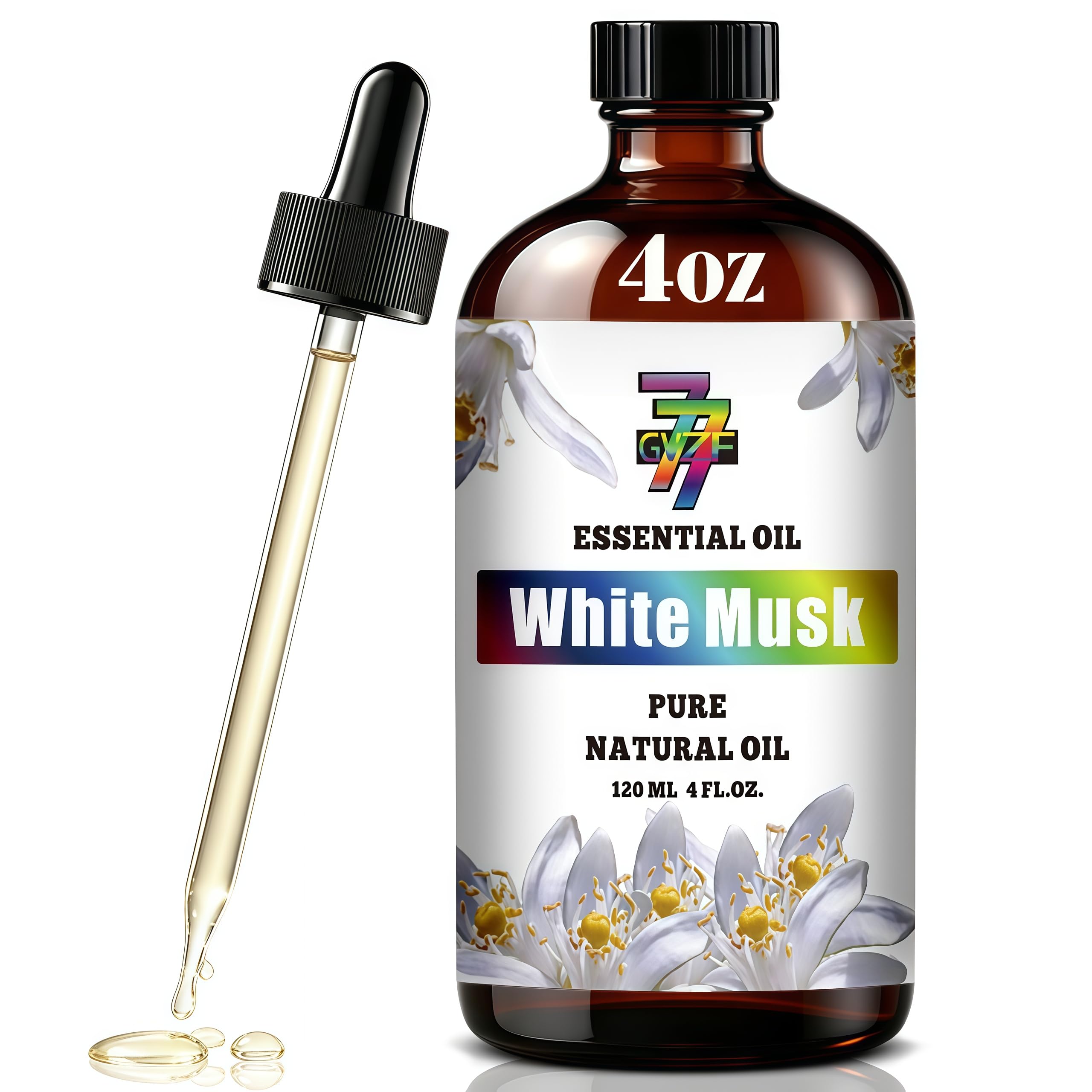 White Musk Essential Oil,for Diffuser,Massage 4 fl oz