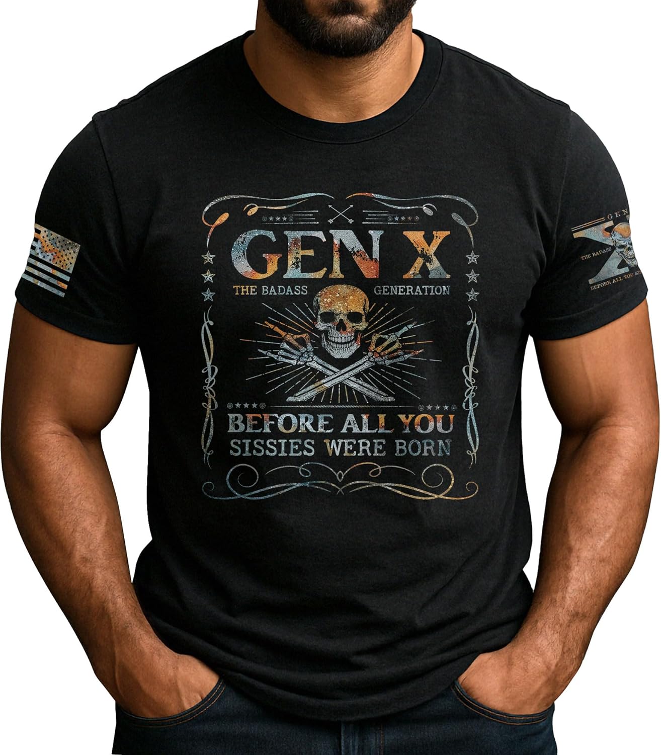 CHIARA CONTI11 Gen X The Badass Generation Tshirts, Gen X T Shirt Women, Genx T Shirt Men, Sissy Shirts
