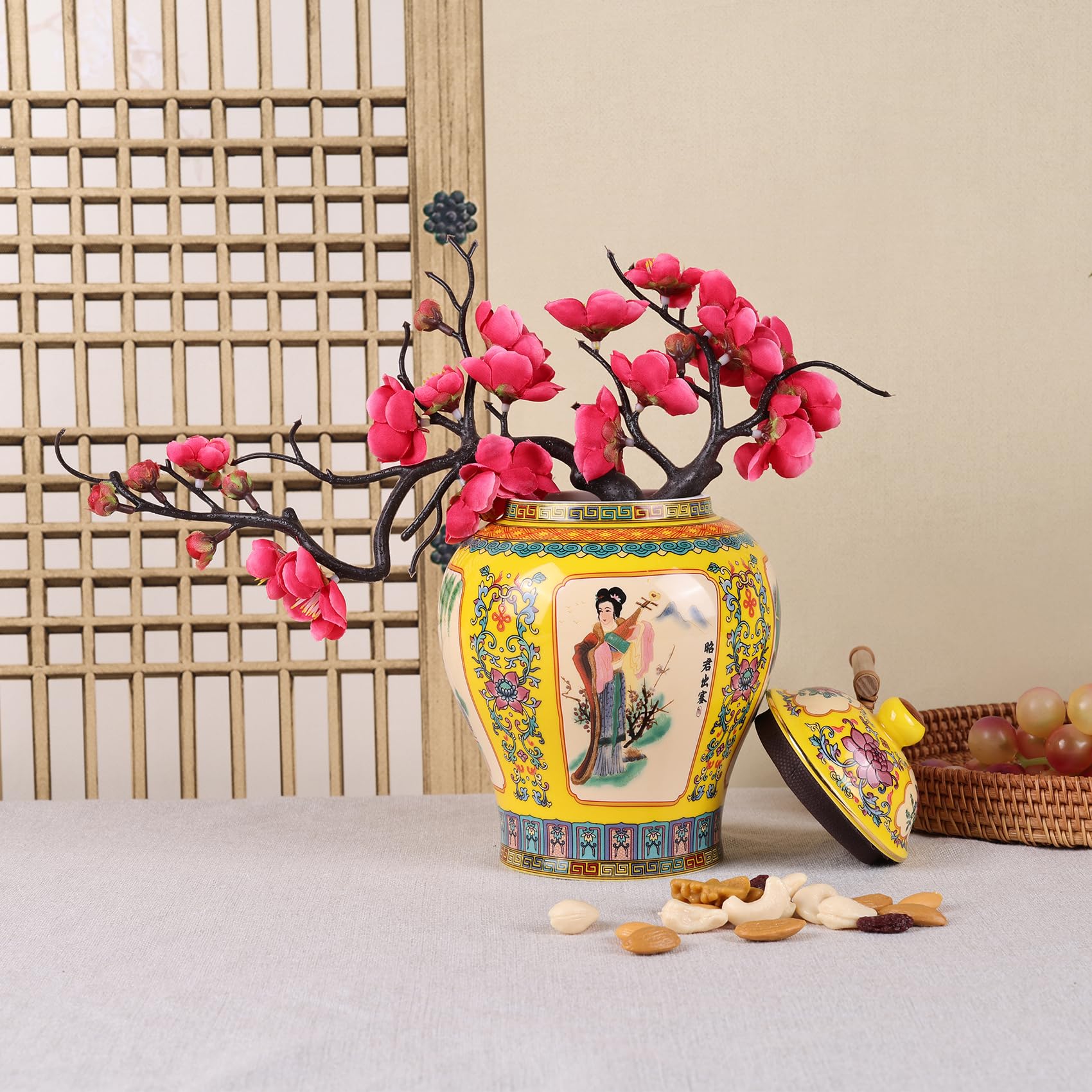 Amazon.com: Exquisite Enamel Ginger Jar - Tribute to China's Four