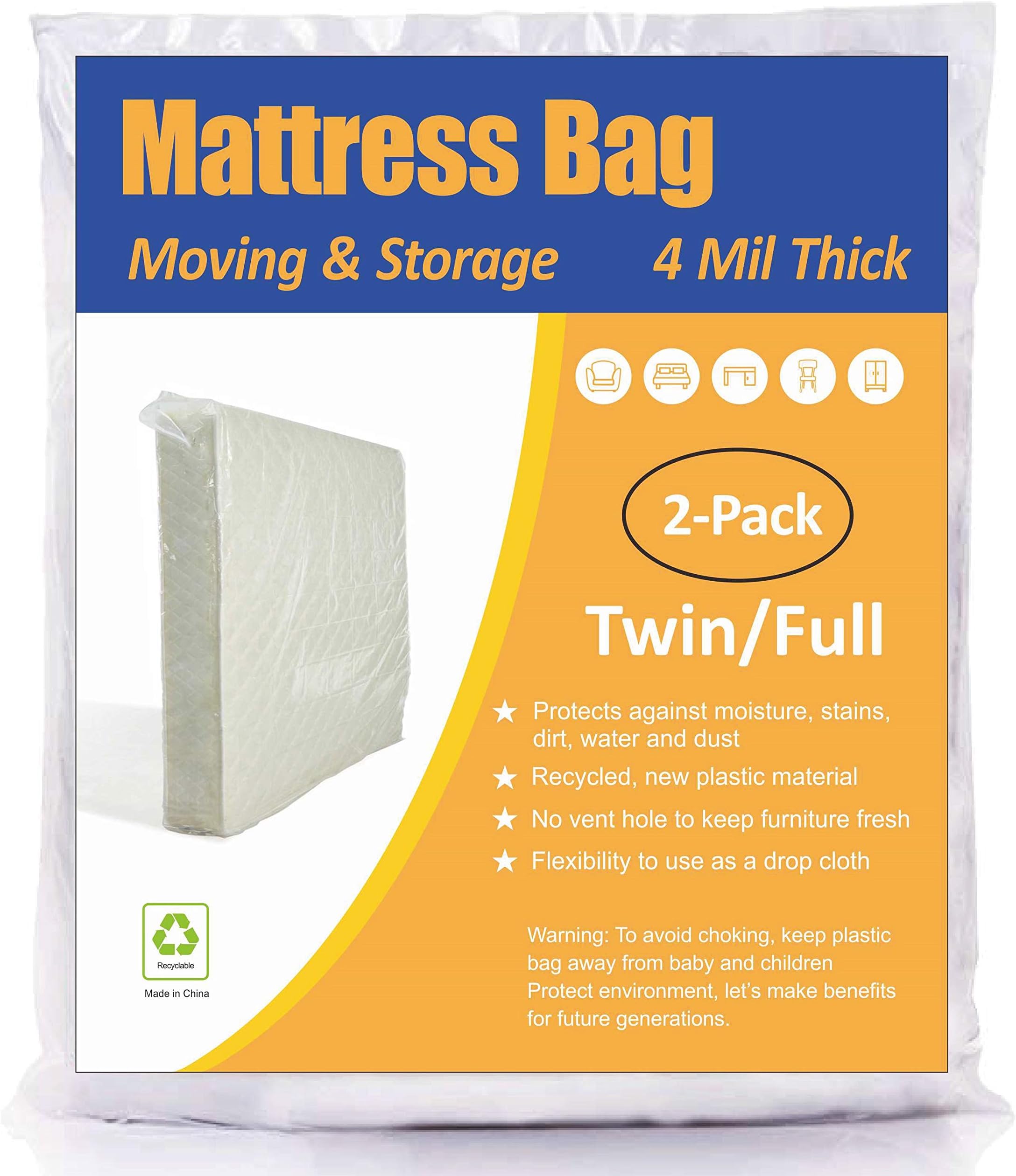 UHaul Sealable Mattress Bag Moving and Storage