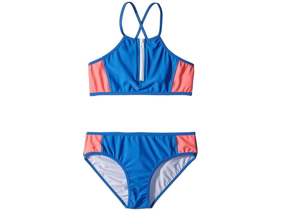 

Seafolly Kids Summer Essential Color Block Tankini Set (Little Kids/Big Kids) (Hawaii Blue) Girl's Swimwear Sets
