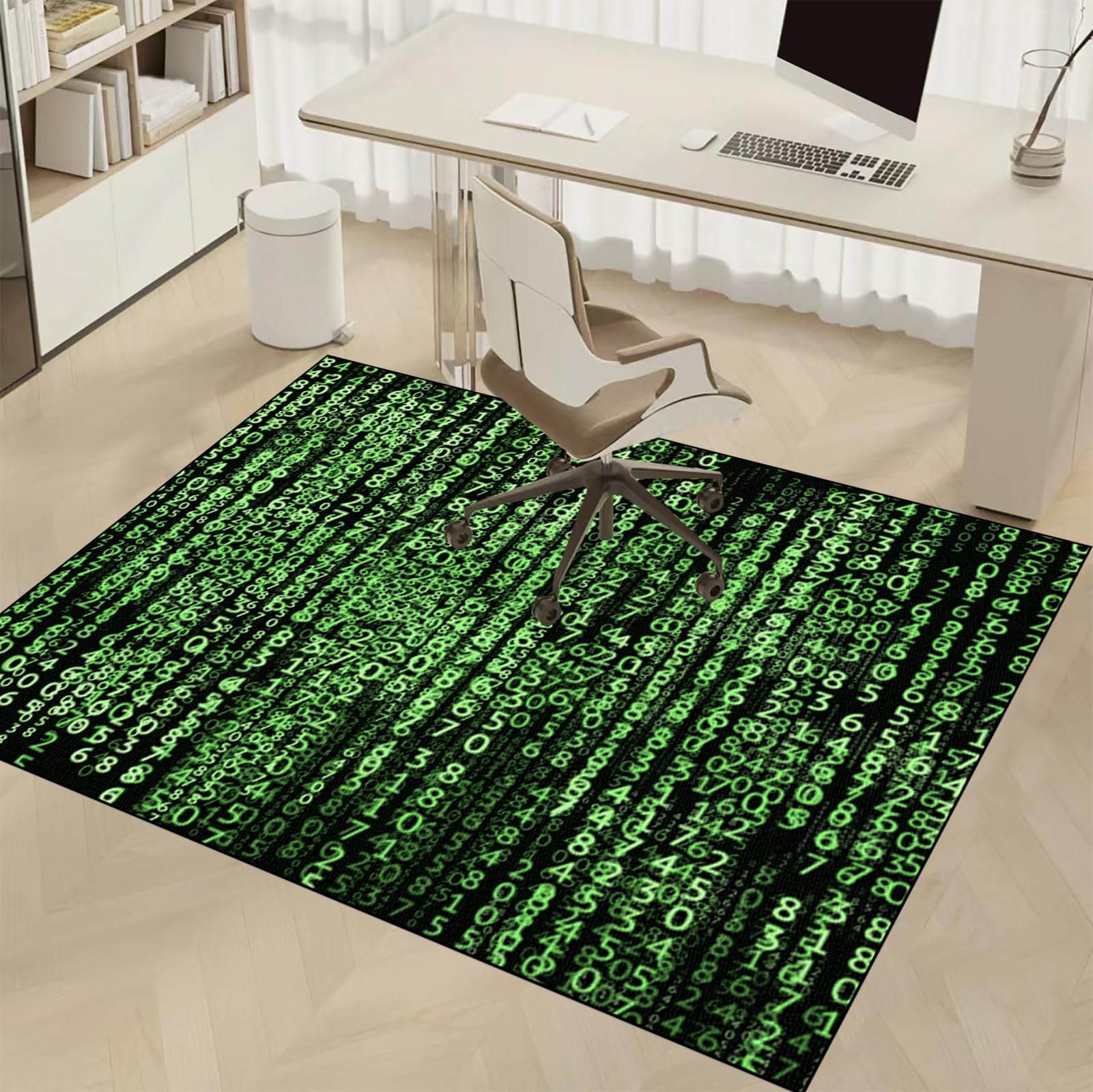 Dywan Krzesło Gamingowe, Ochraniacz Podłogi Wózki Inwalidzkie Biuro, Mata Ochronna Na Podłogi, Antypoślizgowa Mata Do Komputera Gry Na Podłogę 160 x 230 cm