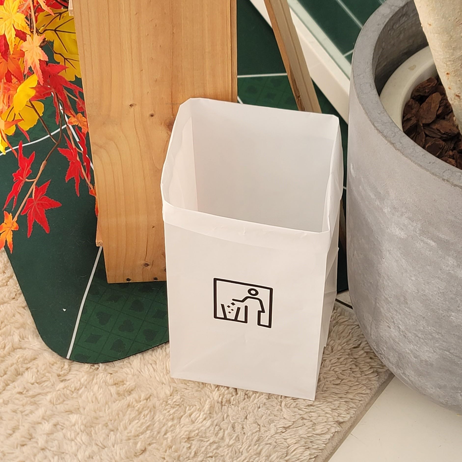 Ube Film Disposable Trash Can - Pack of 10 -7