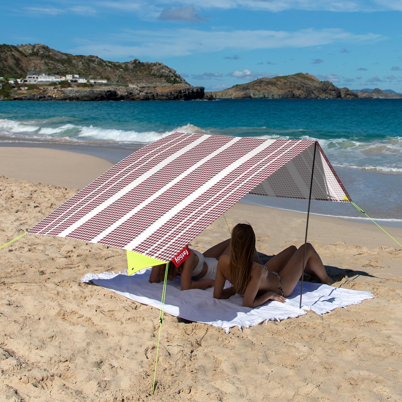 Fatboy Miasun Tragbarer Sonnenschutz, Sonnenschutz für den Außenbereich, Strandzelt, Strandmuschel – tragbare Markise – Strandzelt Dundee – 150 x 220 cm Garten
