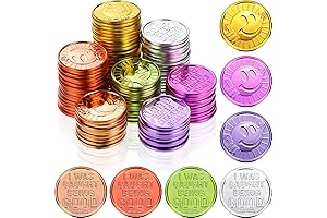 100 Count I Caught You Being Good Smiley Face Plastic Tokens