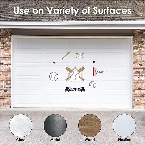 Miniatura 4 de Big Dot of Happiness Batter Up - Calcomanías de vinilo para pared, diseño de béisbol, para decoración deportiva, juego de 20 unidades