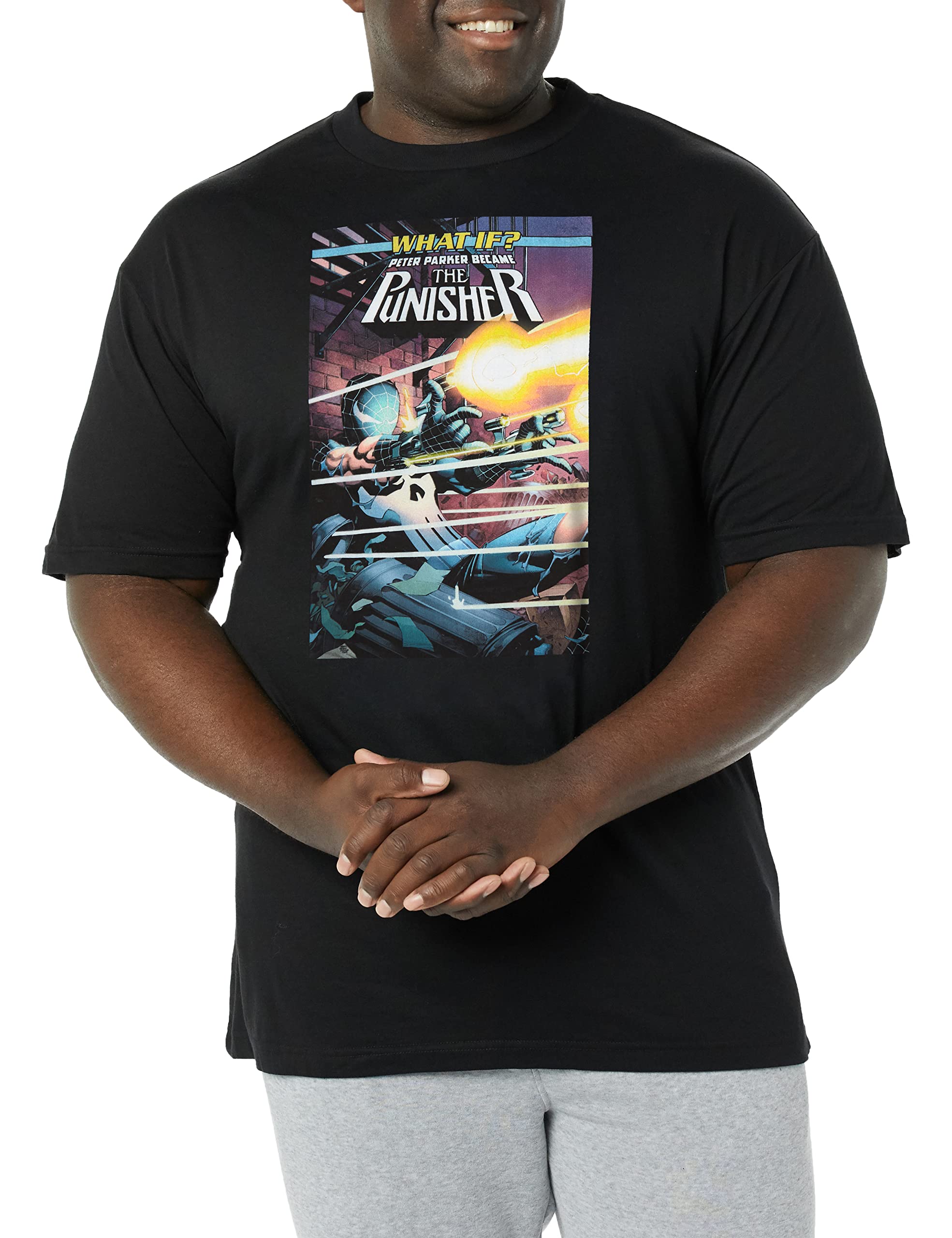 Marvel Big & Tall Classic Punisher Oct19 Men's Tops Short Sleeve Tee Shirt