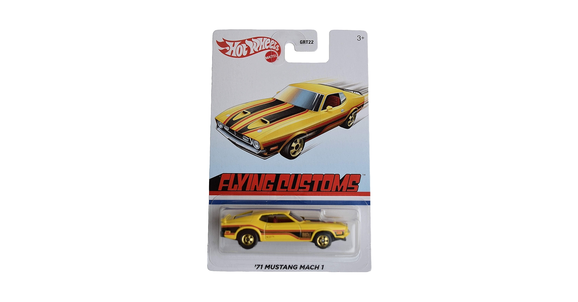HotWheels FLYING CUSTOMS 71 Van 超超激レア‼️ Amazon.com: Hot Wheels '71 Mustang Mach 1, [yellow] Flying