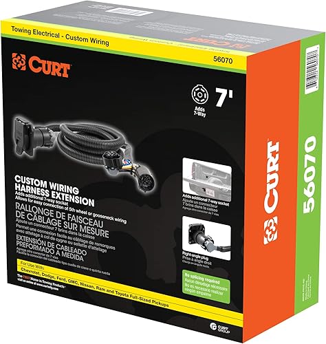 Miniatura 9 de CURT 56070 - Arnés con cableado personalizado (para remolque).